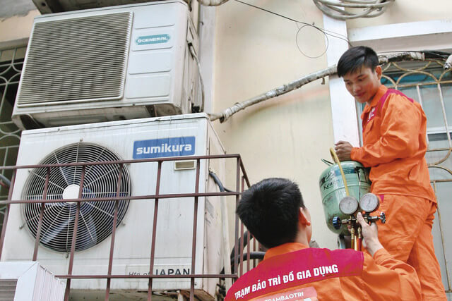 sửa chữa nạp gas điều hòa tại bắc ninh